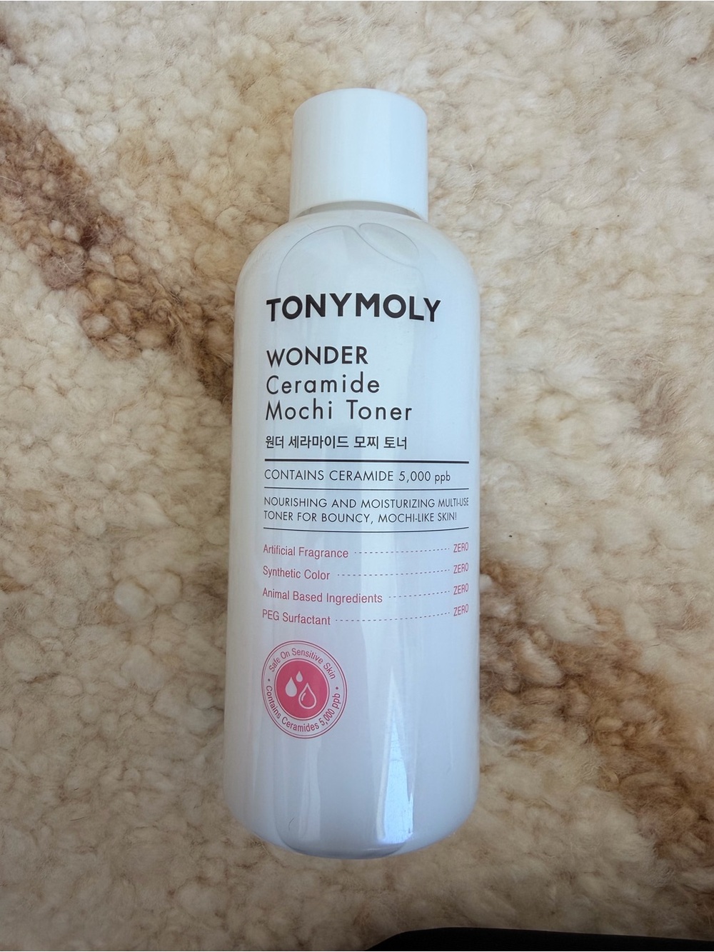 Tonymoly Wonder Ceramide Mochi Toner – White